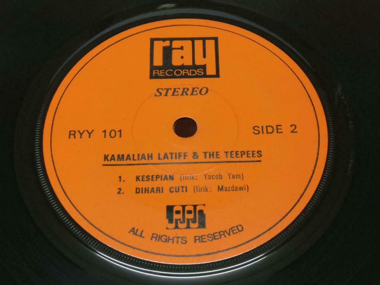 Mega Rare Singapore Malay Teen Girls Kamaliah Latiff & The Teepees EP 7" EP367