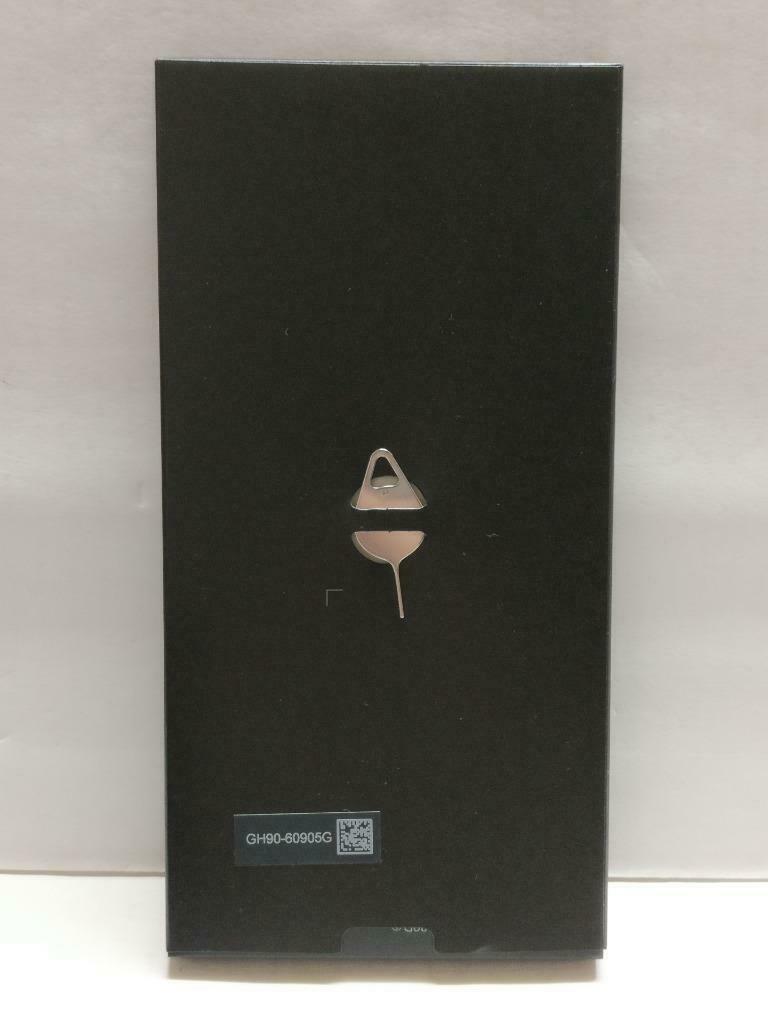 Samsung Galaxy S10+ 128GB SIM Pin+Clear Back Case Black Empty Box Only (BX082)