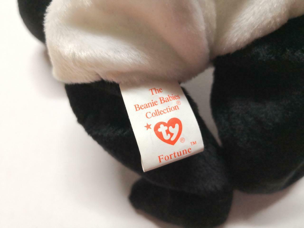 Vintage Ty Beanie Babies Fortune Panda Bear 8" 1997 KR Plush Soft Toy (PTY117)