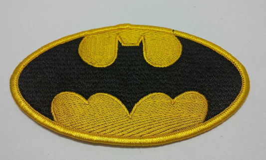 Embroidered Batman Logo Iron On Patch (A958)