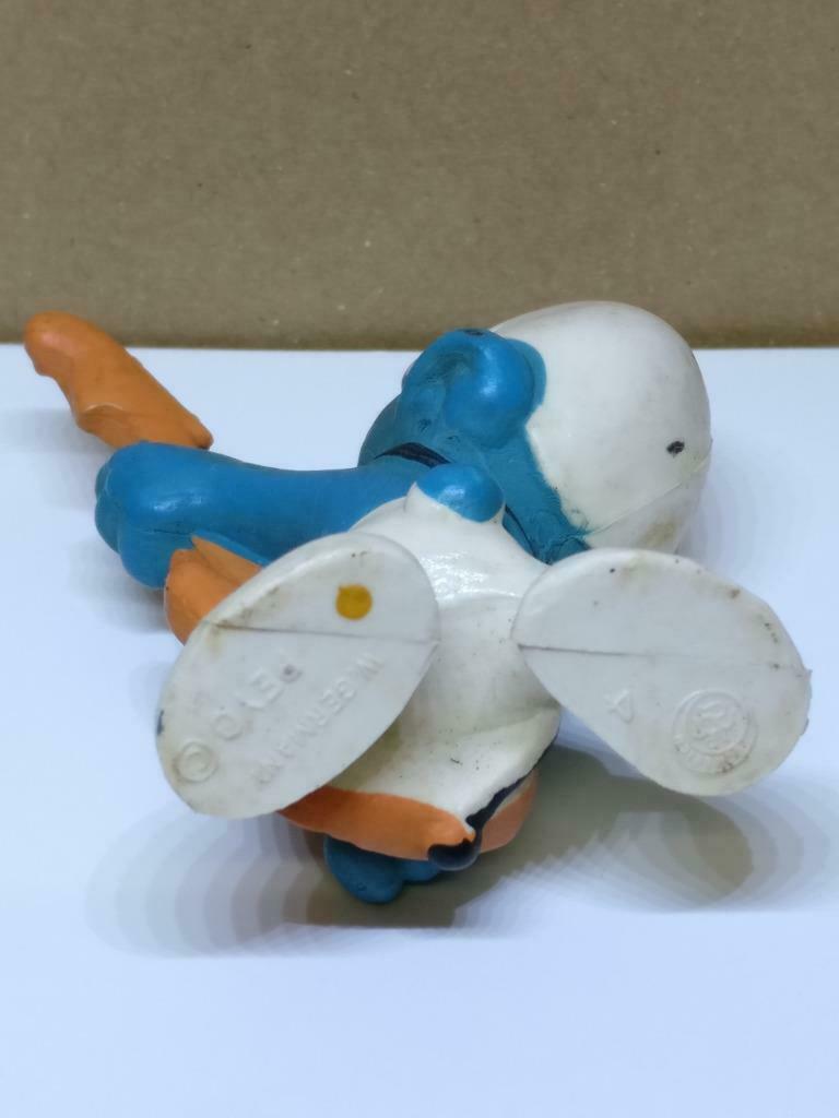 Vintage The Smurfs Guitar Miniature Figurine Peyo W. Germany x1 Piece (A1776)