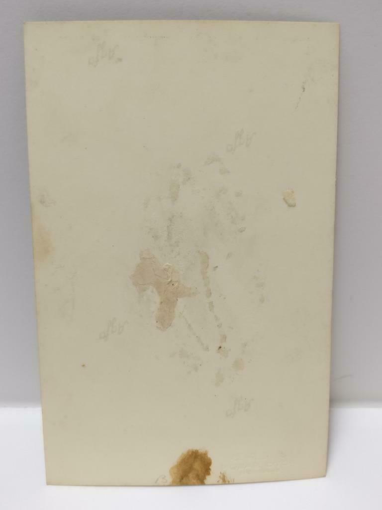 1960 Vintage Asian Wedding Couple Flower Bouquet Studio Portrait B&W Photo P324