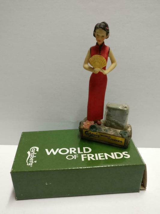 Unused Vintage Carlsberg Promo China Cheongsam Lady Lighter Display (A2154) *2