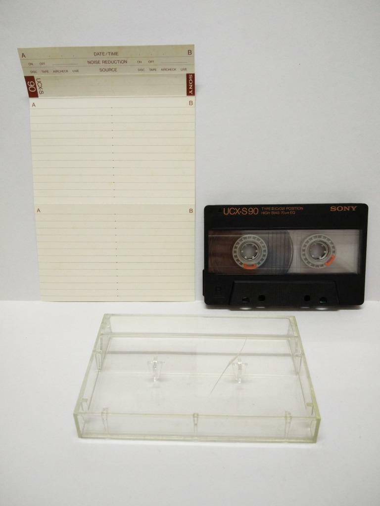 Used  Blank Tapes Sony UCX-S90 High Bias Japan Cassette Tape x 01 (CT025)