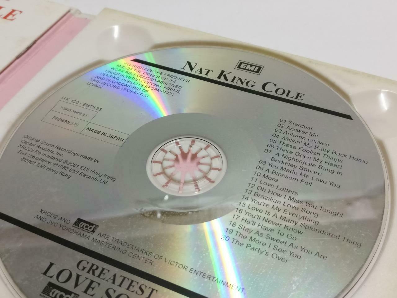 XRCD EMI Nat King Cole Greatest Love Songs 2001 Japan English CD CD1152 D