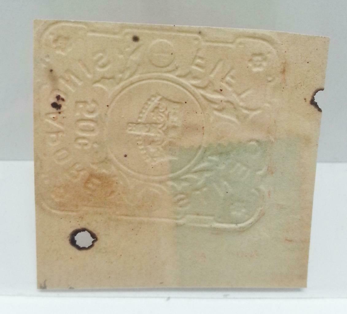 Vintage Singapore Straits Settlement Document Postage Stamp $0.5 Revenue (AC224)