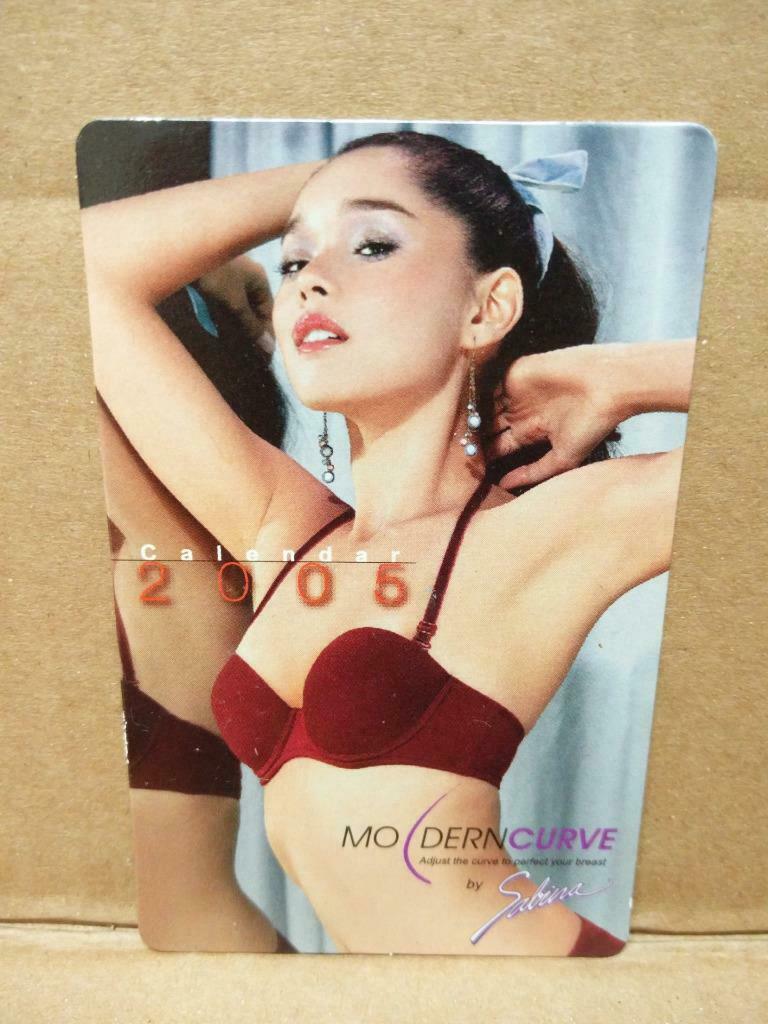 Rare Sexy Cheesecake Bra Bikini Girl Advertisement Mini Calendar Card (AC335)