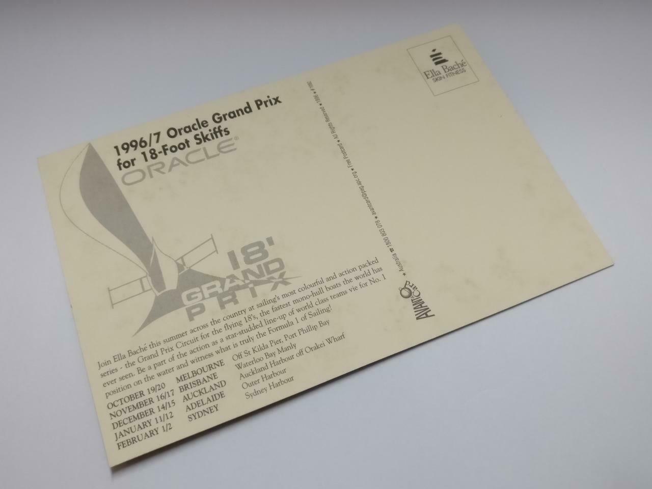 LUCKYPIGEON888 Ella Bache Grand Prix Sailing 18ft Skiffs Postcard (E0004)