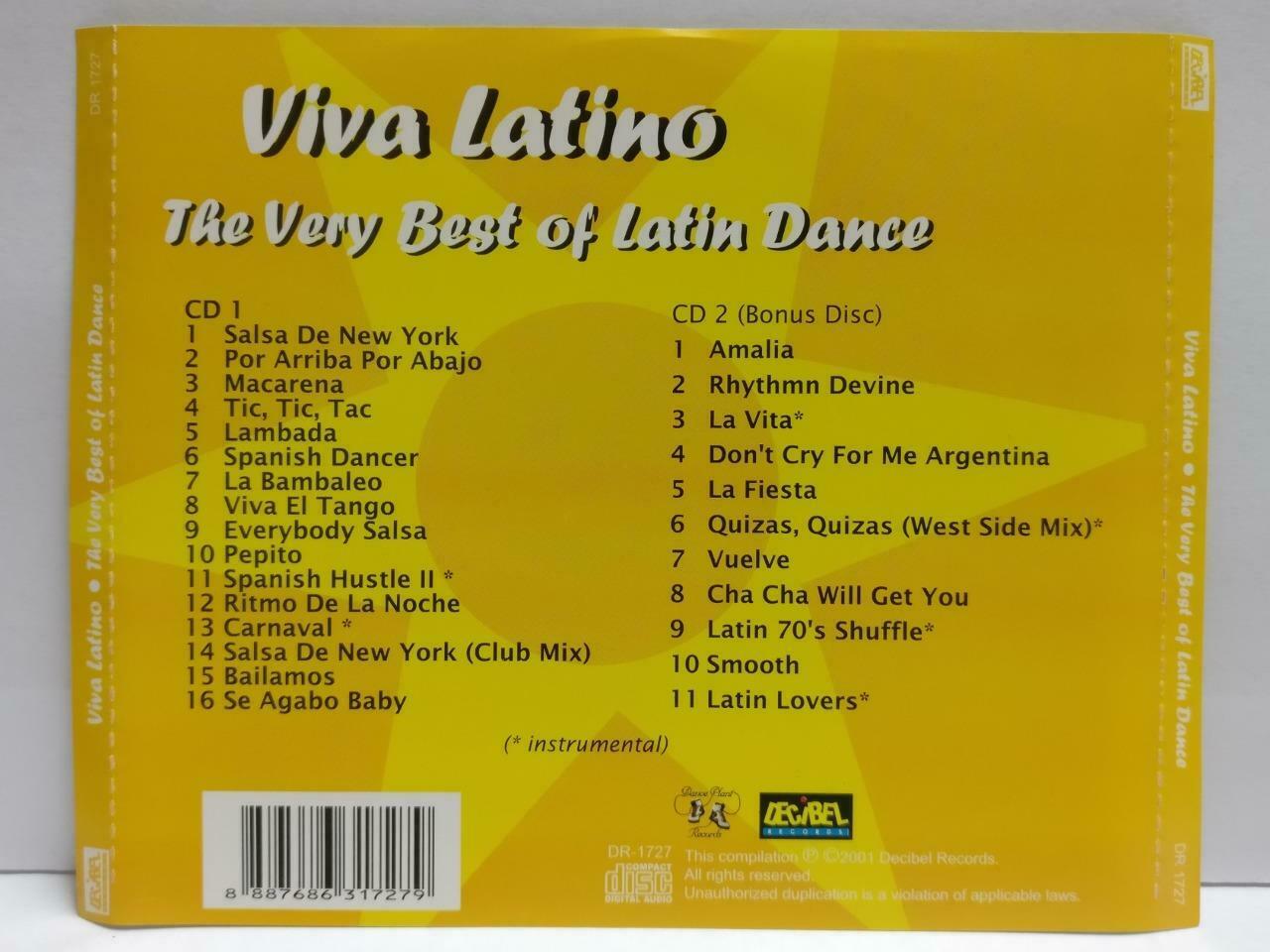 Various Artist Viva Latino 2001 The Very Best Of Latin Dance 2x CD (CDS335)