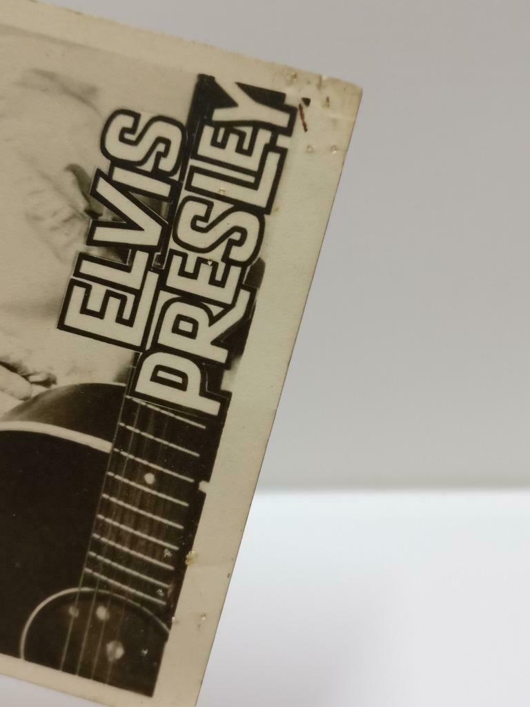 Vintage Elvis Presley With Guitar Black & White Photo Card F/S (P187)