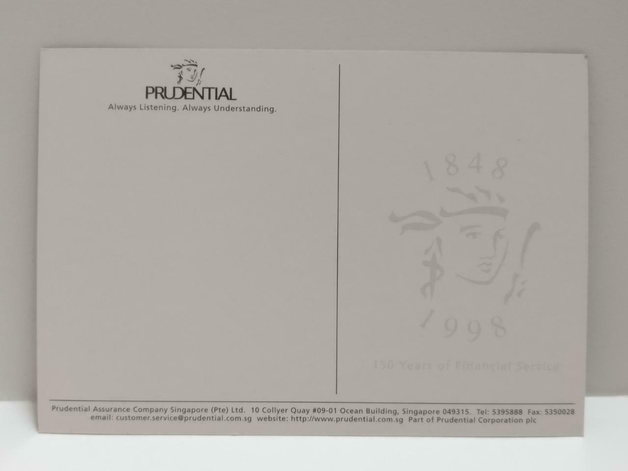 LUCKYPIGEON888 Retro Parents & Girl Kid Insurance Singapore Ad Postcard (E0320)