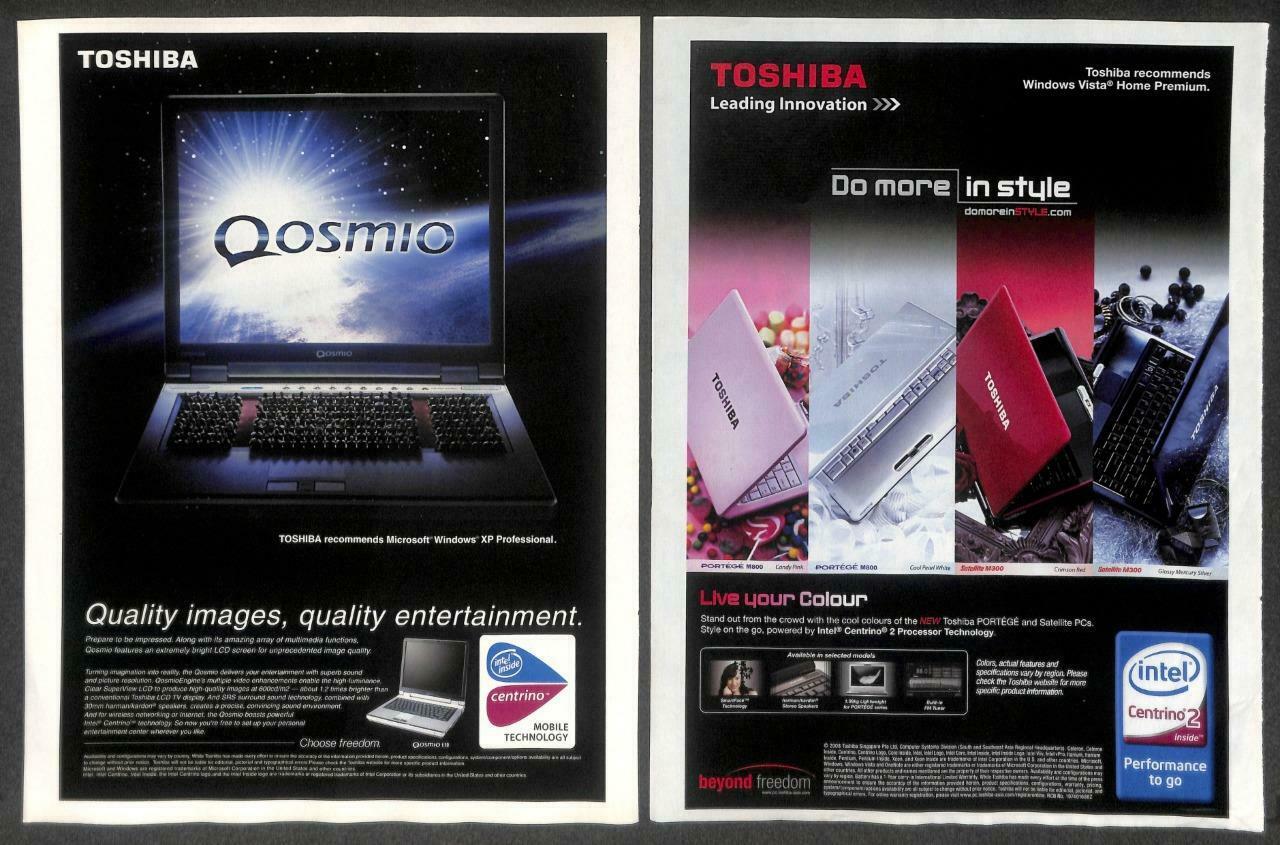 Vintage Toshiba Laptops Notebook PC Magazine Advertisement Print Ad x 11 (P895)