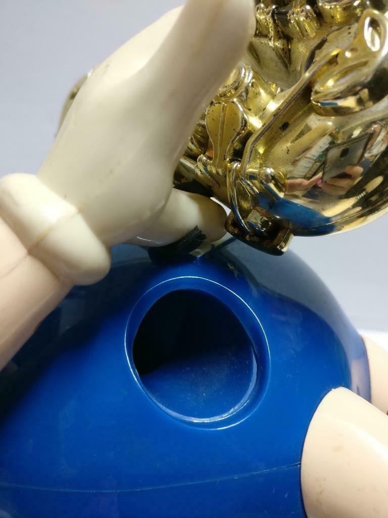 M&M's M&M Chocolate Blue Glasses Saxophone Candy Dispenser No Box  (A2183) *5