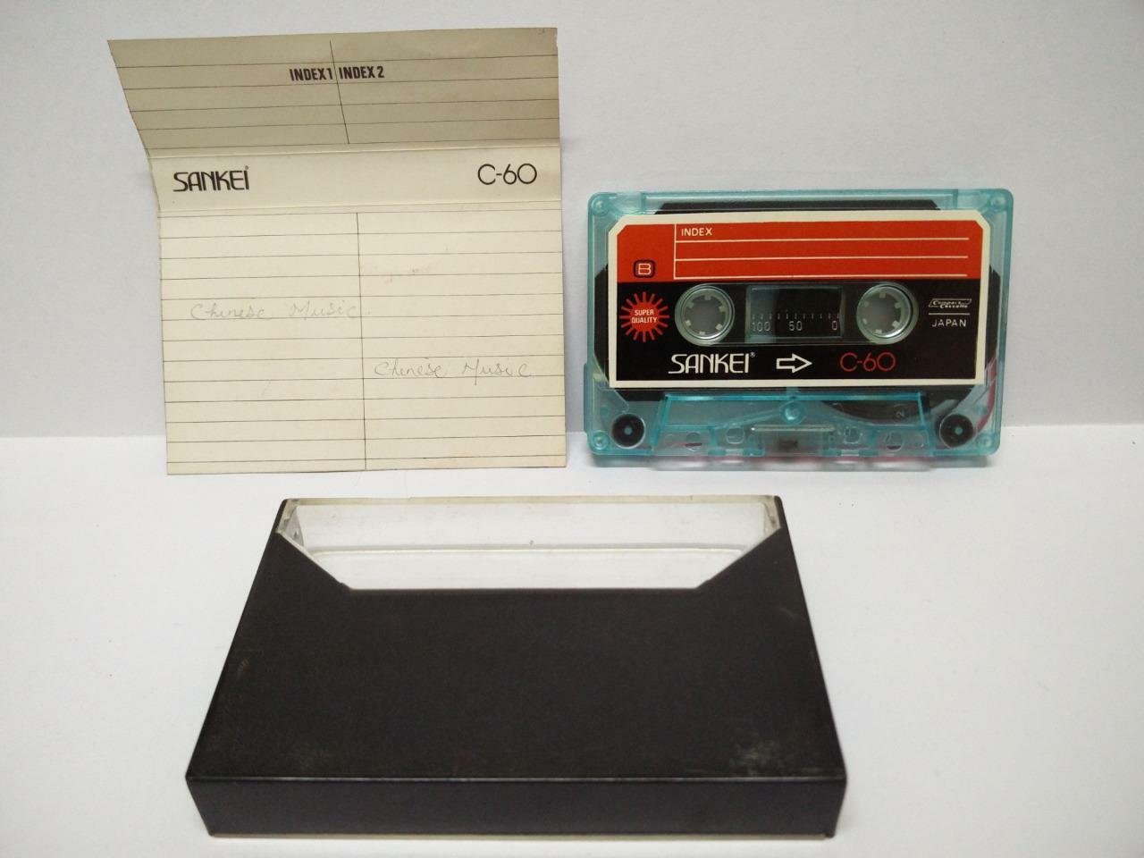 Rare Used  Blank Tapes Sankei C-60 60 Mins Japan Cassette Tape x 01 (CT030)