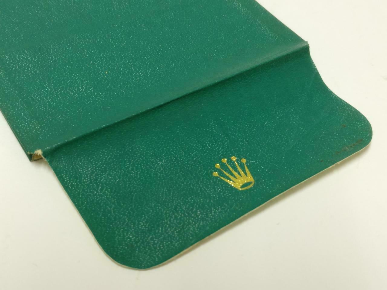Vintage Singapore Rolex Green Colour Envelope Money Packet F/S (A2431)