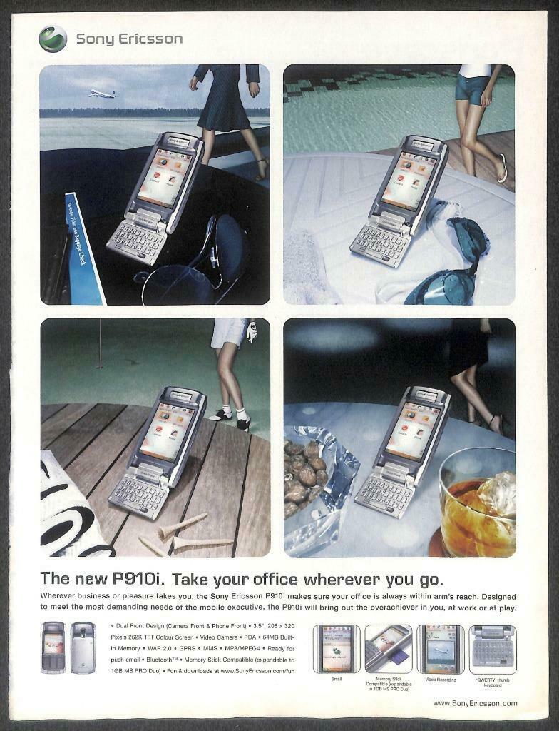 Vintage SONY Camera Sony Ericsson Magazine Advertisement Print Ad x 13 (P898)