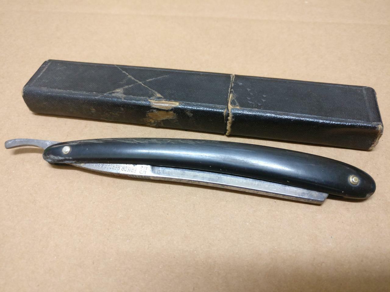 Vintage Friedr Herder ABR Sohn Solingen Germany Razor Shave Ready w/ Box (A1881)