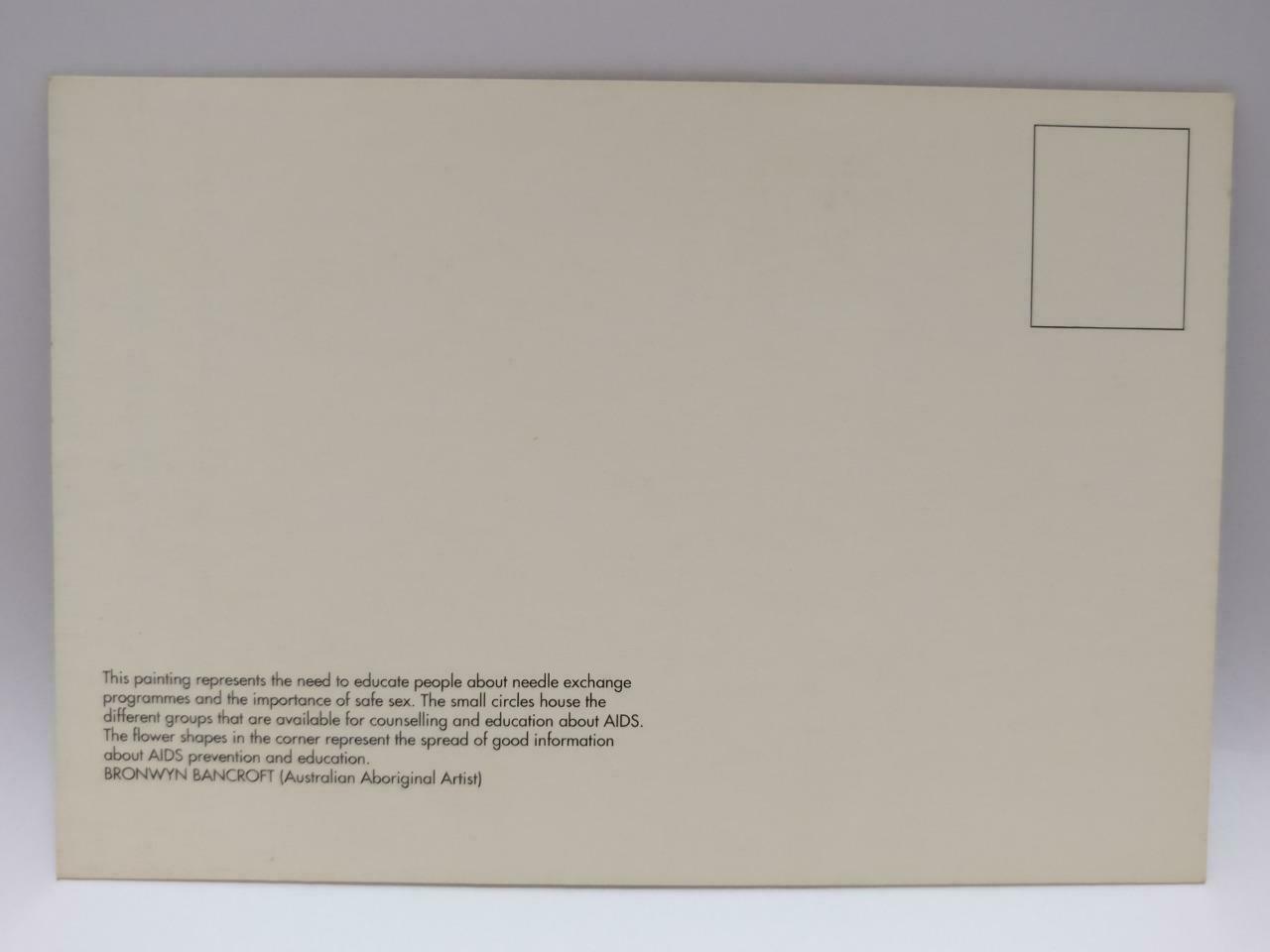 LUCKYPIGEON888 AIDS Education Awareness Abstract Art Australia Postcard (E0034)
