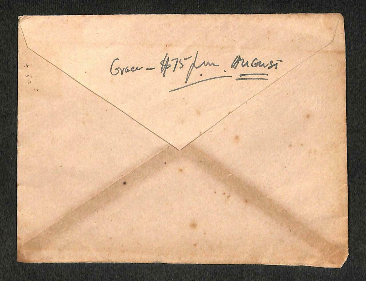 1961 Singapore Malaya Queen Elizabeth 4 Cents Ship Stamp Chop Mail Cover (C1400)