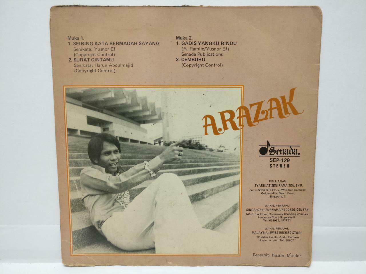 Malaysia A.Razak Surat Cintamu Malay EP 7" 45 RPM (EP357)