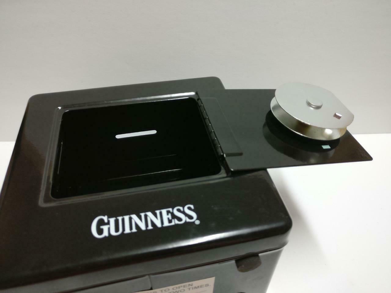 Advertising Guinness Beer Black Safe Box Coin Bank Display In Box (A2163) *3