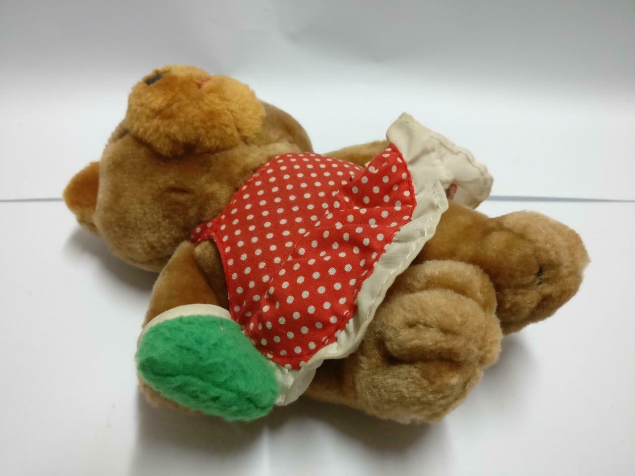 McDonald's Red Polka Dot Apron Teddy Bear 6" Plush Soft Toy F/S (PTY041)