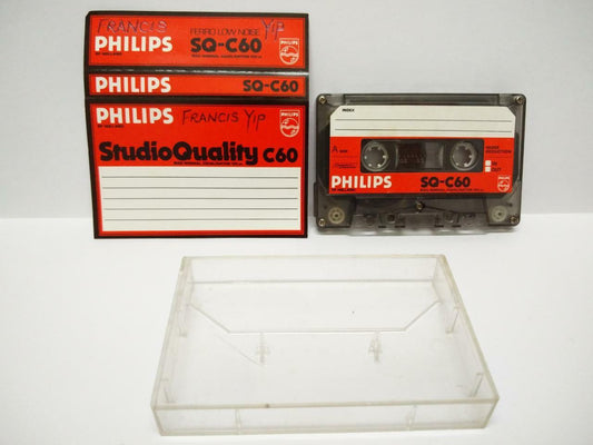 Used  Blank Tapes Philips SQ-C60 Normal Bias Holland Cassette x 01 (CT013)