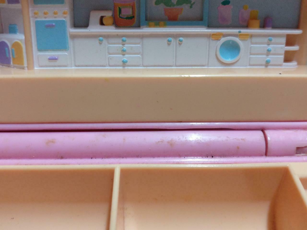 Vintage Polly Pocket 1990 Bluebird Rectangle Pink Compact Only (FTY074)