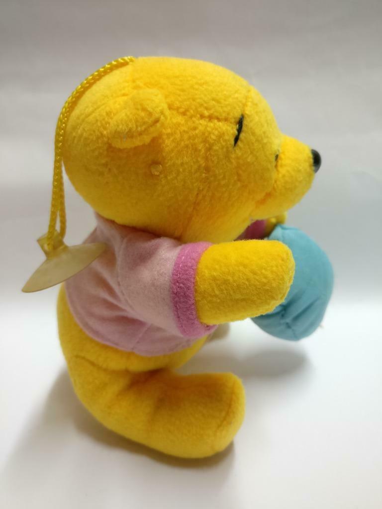 Disney Winnie The Pooh Baby With Blue Pillow 6" Plush Soft Toy F/S (PTY111)