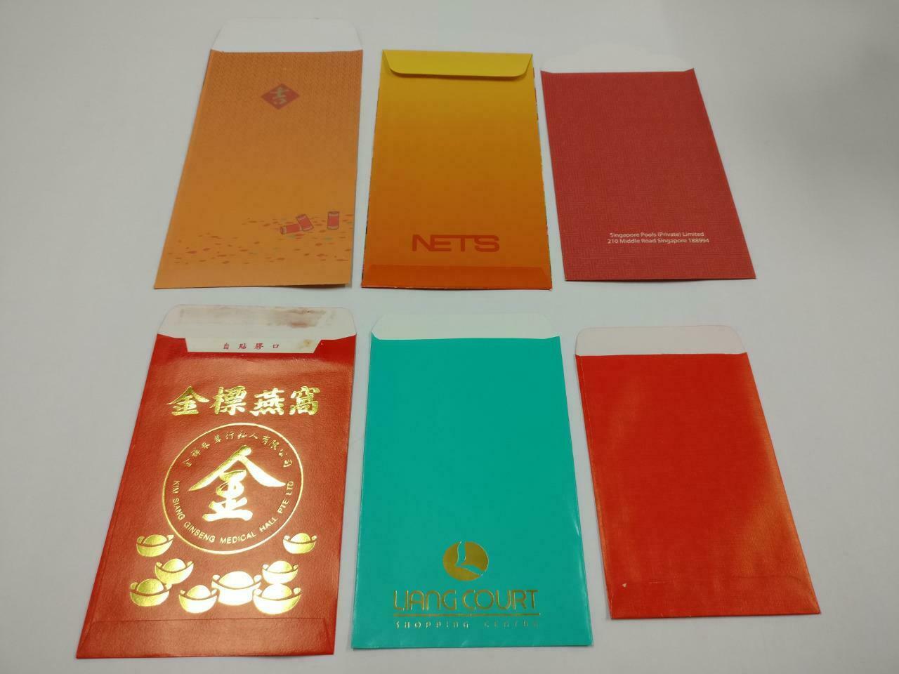 6 pcs Chinese New Year Red Packet Pocket Envelope Firecrackers Hand Drum (C2143)