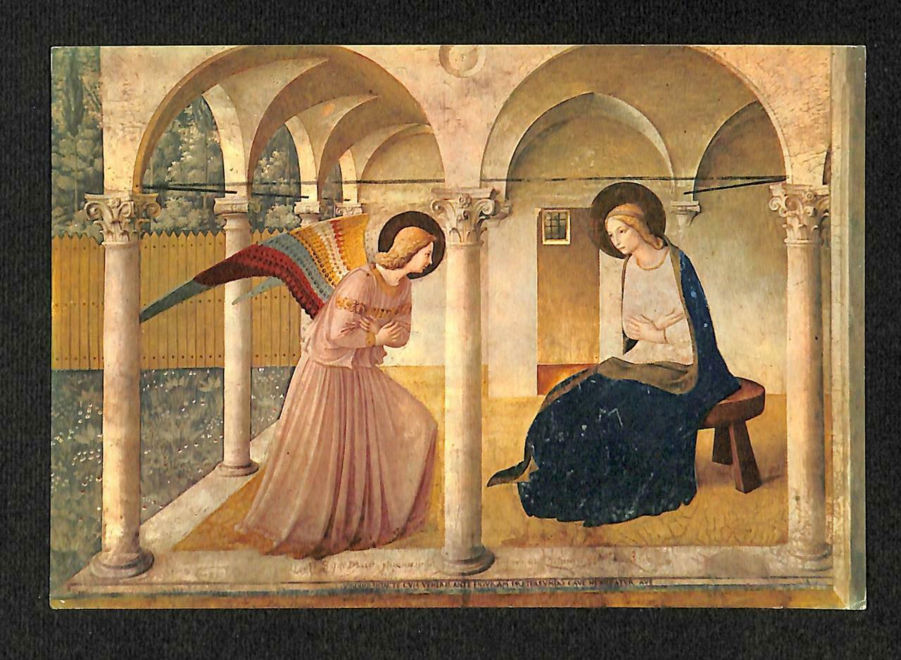 LUCKYPIGEON The Annunciation Painting Art Italy Postcard (C1524)