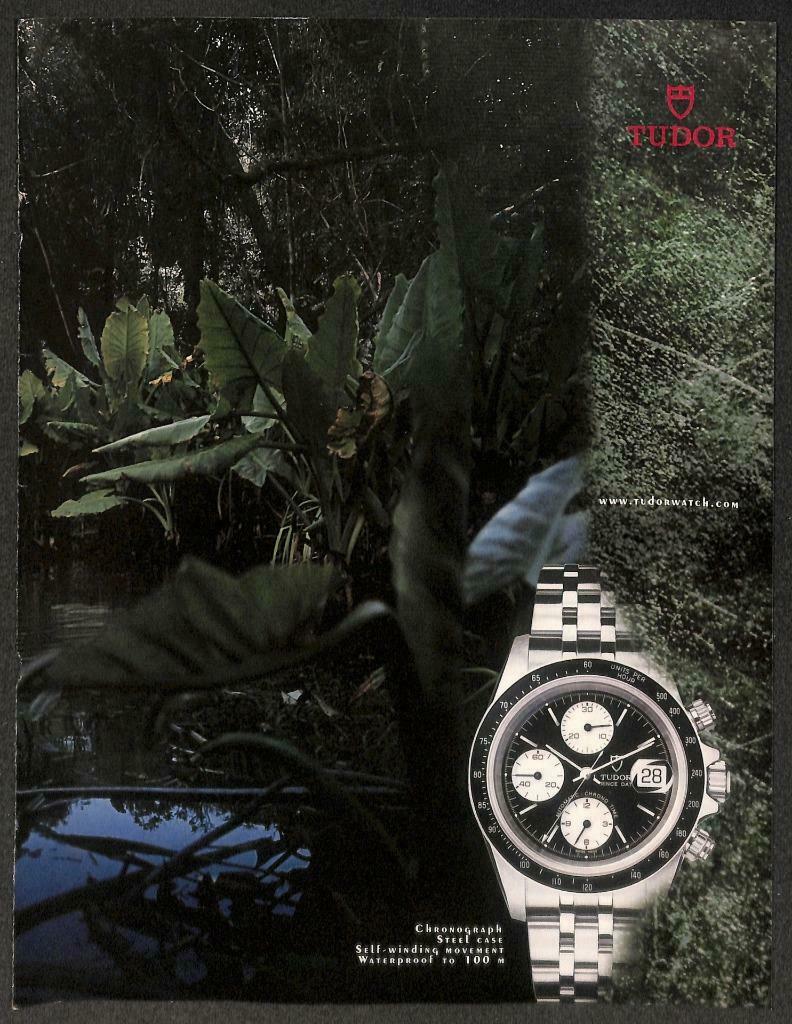 Vintage Tudor Geneve Iconaut Watch Magazine Advertisement Print Ad x 5 (P920)