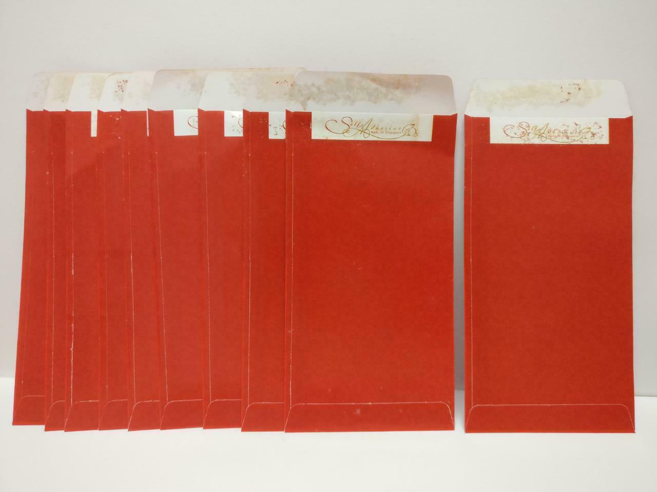 Chinese New Year Oranges 福 Red Packet Money Paper Envelope x Lot of 10 (P1036)