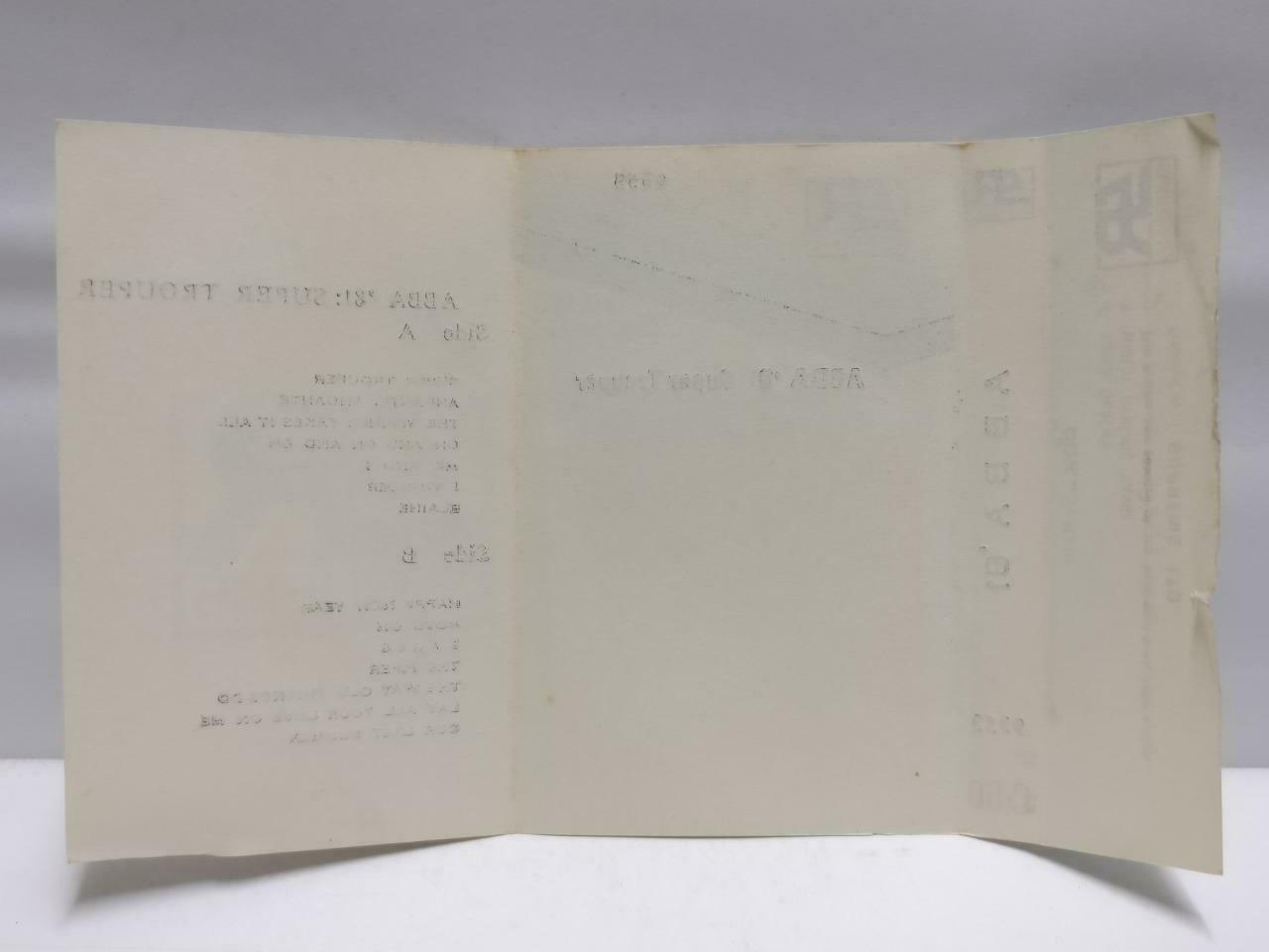 ABBA '81 Super Trouper Mega Rare Singapore SR English Cassette CT520