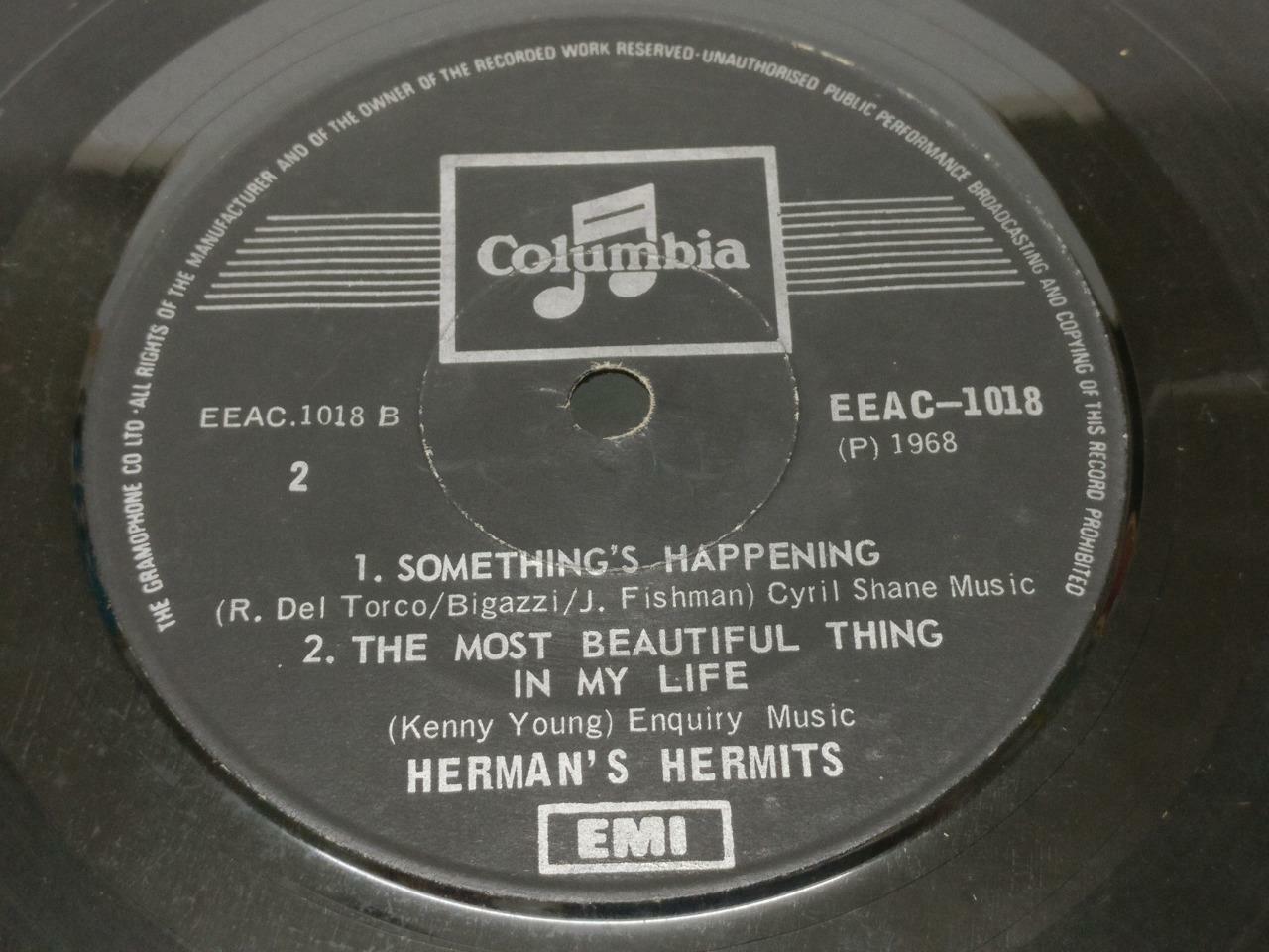 Herman's Hermits Something's Happening 1968 Rare Singapore 7" EP (EP096)