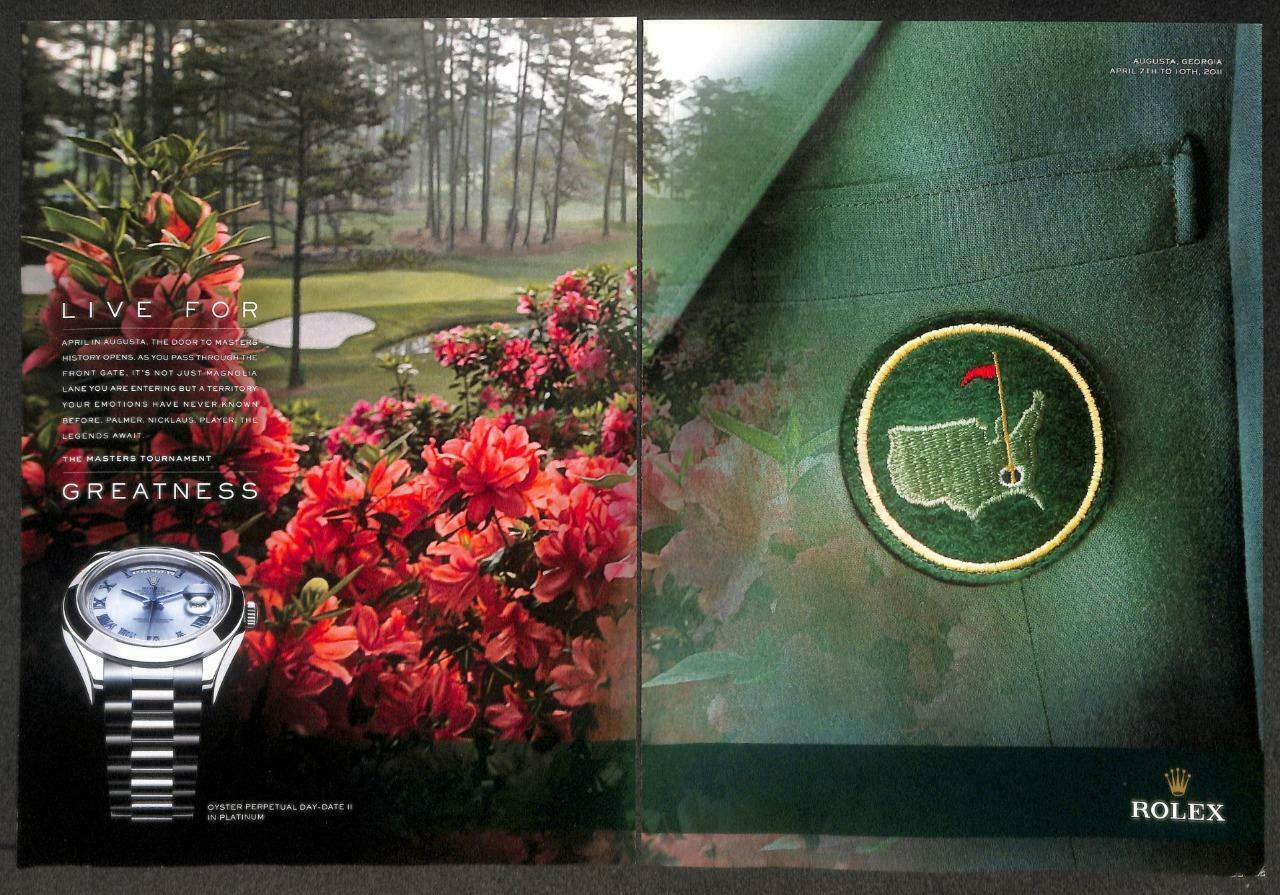 2011 Rolex Watch Oyster Perpetual Magazine Advertisement Print Ad x 2 (P933)