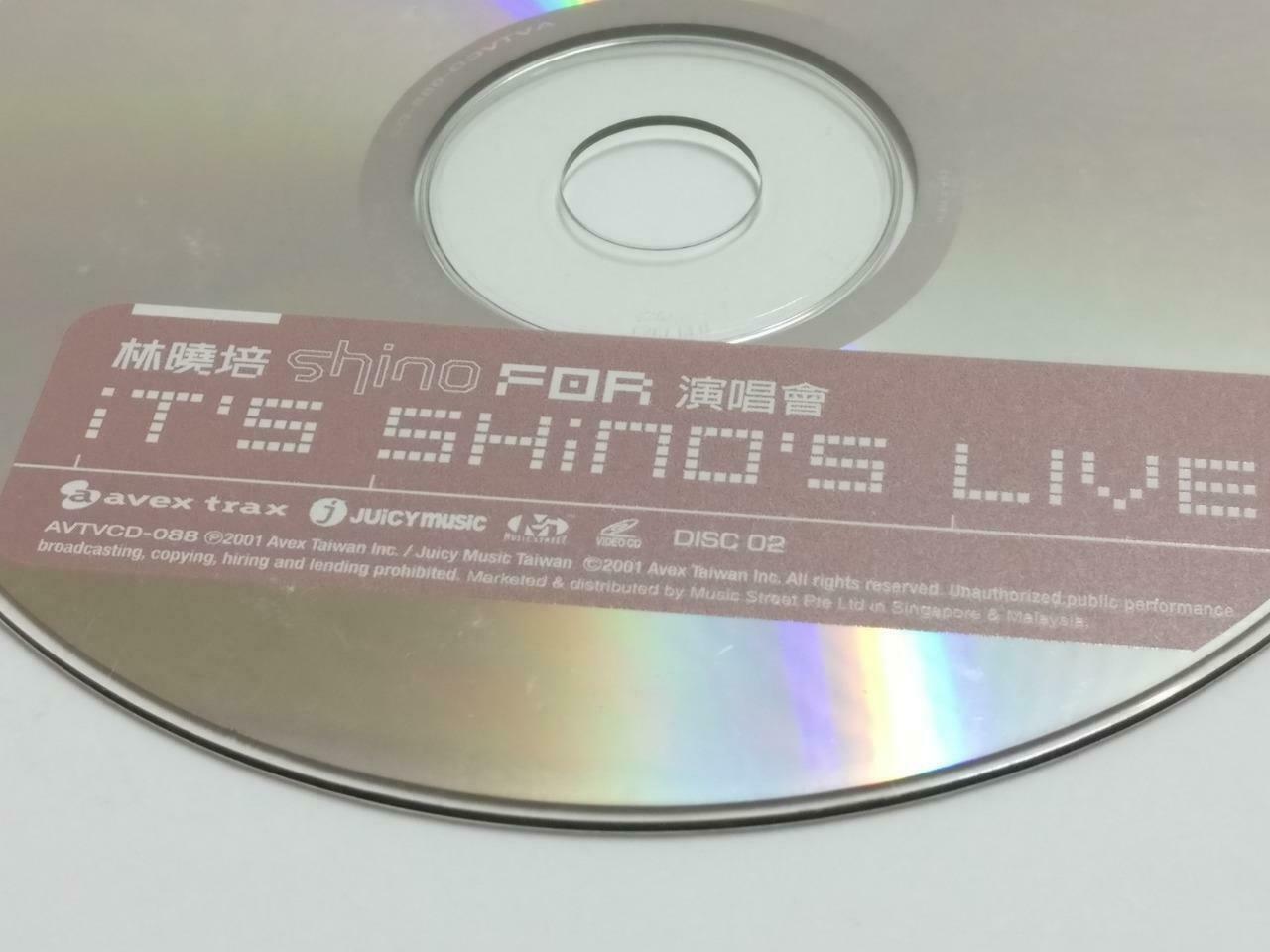 Taiwan Shino Lin 林晓培 Live Concert 2001 Rare Singapore Video CD 2x VCD CDS461