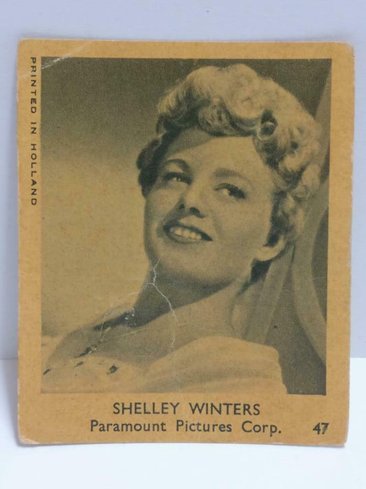Vintage Actress Shelley Winters Mini Photocard Ephemera Paper F/S (A2380)