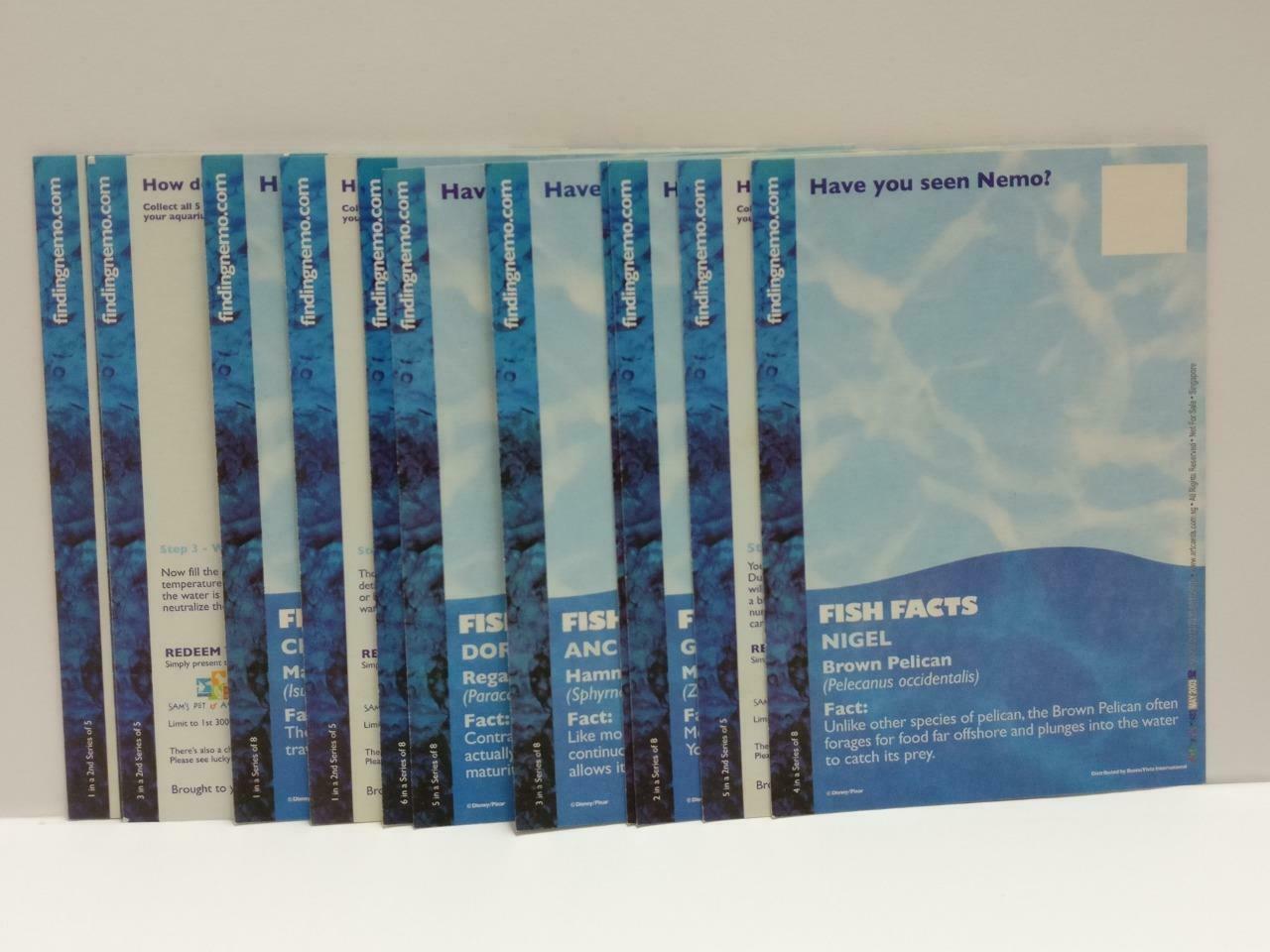 LUCKYPIGEON888 Cartoon Movie Nemo Fish Shark Blue Sea Postcard Lot Of 14 E0456