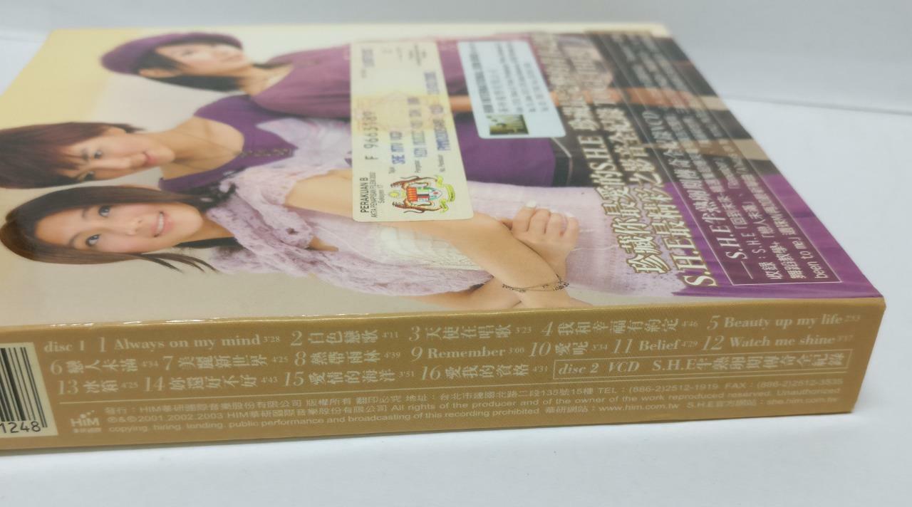 S.H.E Selina Hebe Ella 2001-2003 Rare Malaysia CD + VCD Video CD Chinese CD086
