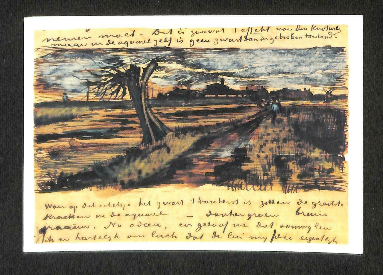 LUCKYPIGEON Vincent Van Gogh Brief Letter Painting Netherlands Postcard (C1628)