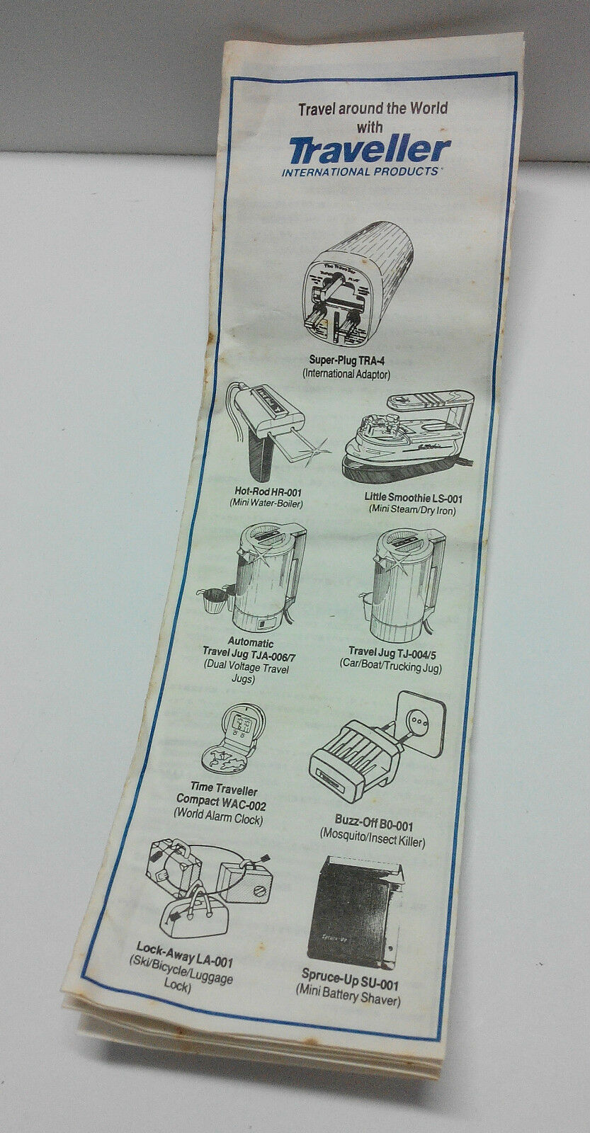 Rare Vintage Singapore Airlines SIA Traveller Int'l Adaptor Box & Manual (A311)