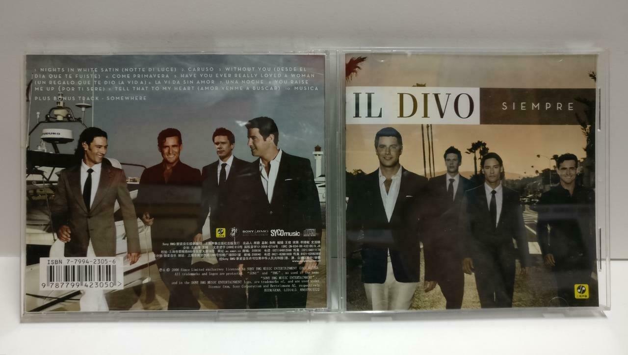 Il Divo Siempre 2006 China CD with Shanghai 2007 Promo Concert Card CD1139 D