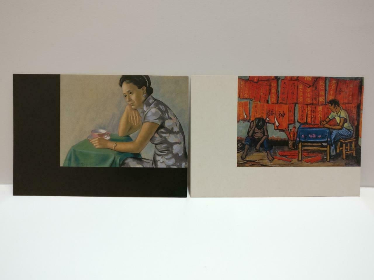 LUCKYPIGEON888 Liu Kang & His Art Paintings Singapore Postcard Set Of 8 (E0490)