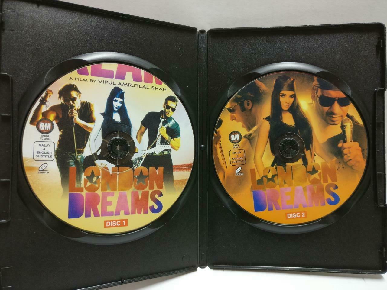 India Bollywood Hindi Movie London Dreams Ajay D. Malaysia Video 2x VCD CD1009