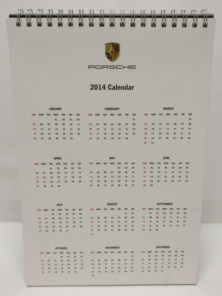 Rare Porsche Cars 2014 Desk Calendar (A2090)