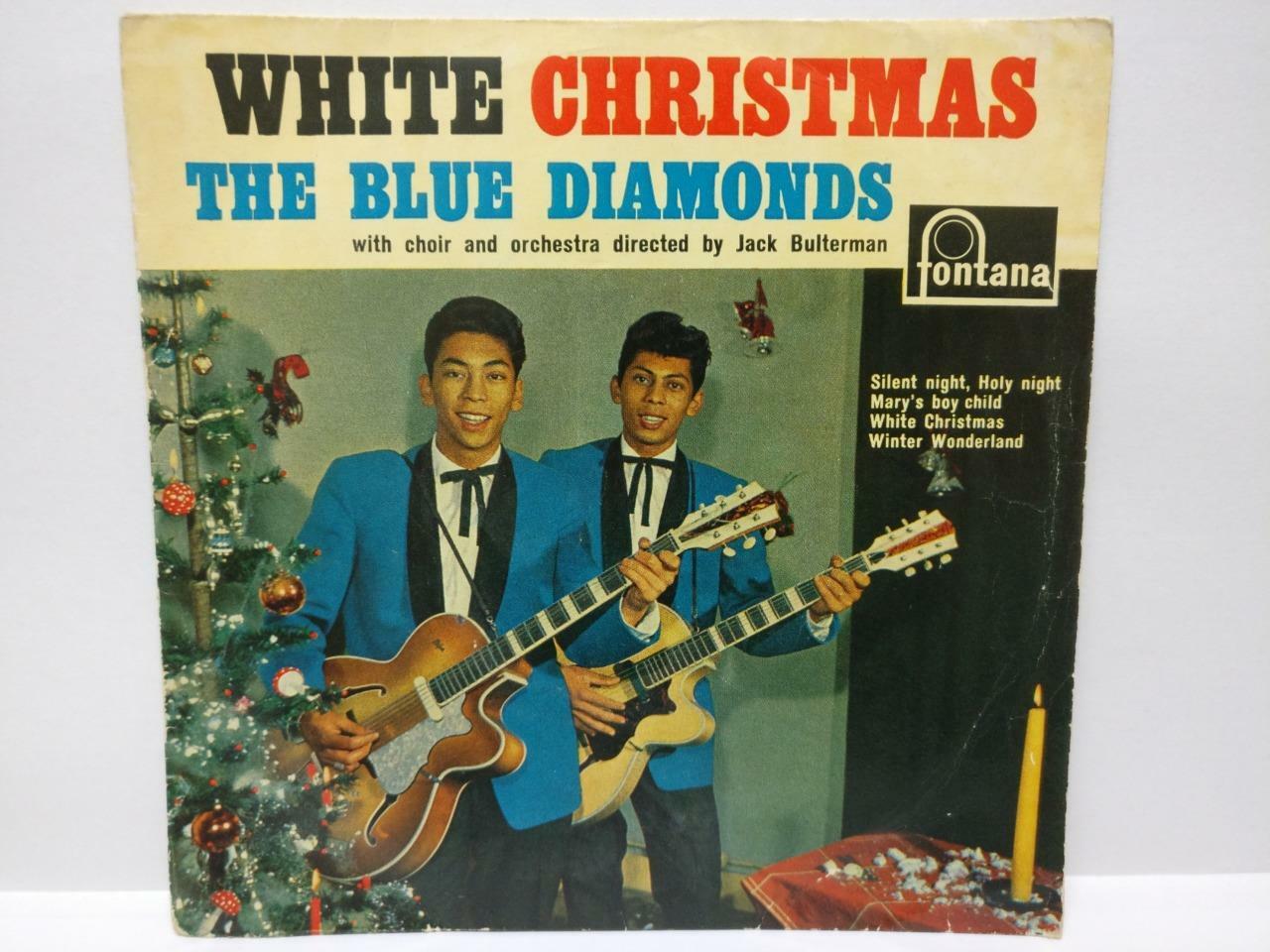 Rare Singapore Blue Diamonds Band White Christmas Holland English EP 7" EP148