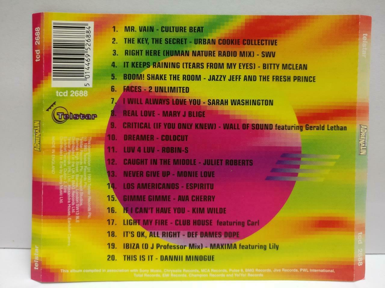 Various Artist Culture Beat Robin S Bitty McLean SWV 1993 England CD (CDS303)