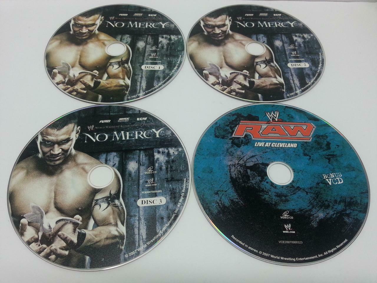 WWE WWF Wrestling RAW No Mercy 2007 Singapore Only 4x VCD Video CD OOP (A844)