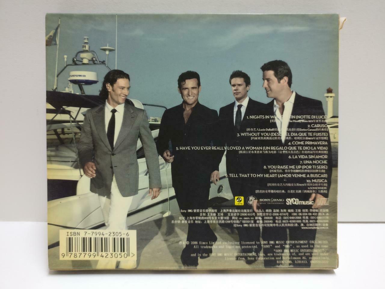 Il Divo Siempre 2006 China CD with Shanghai 2007 Promo Concert Card CD1139 D